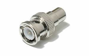 BNC male to RCA female connector